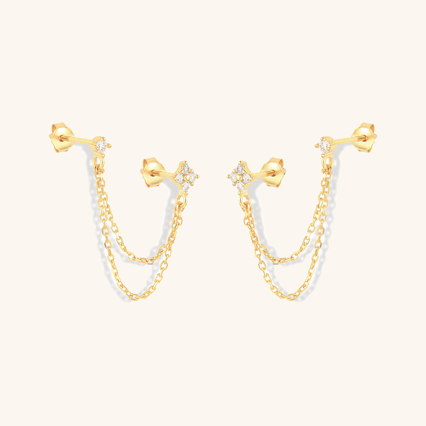 Kendall Diamond Chain Stud