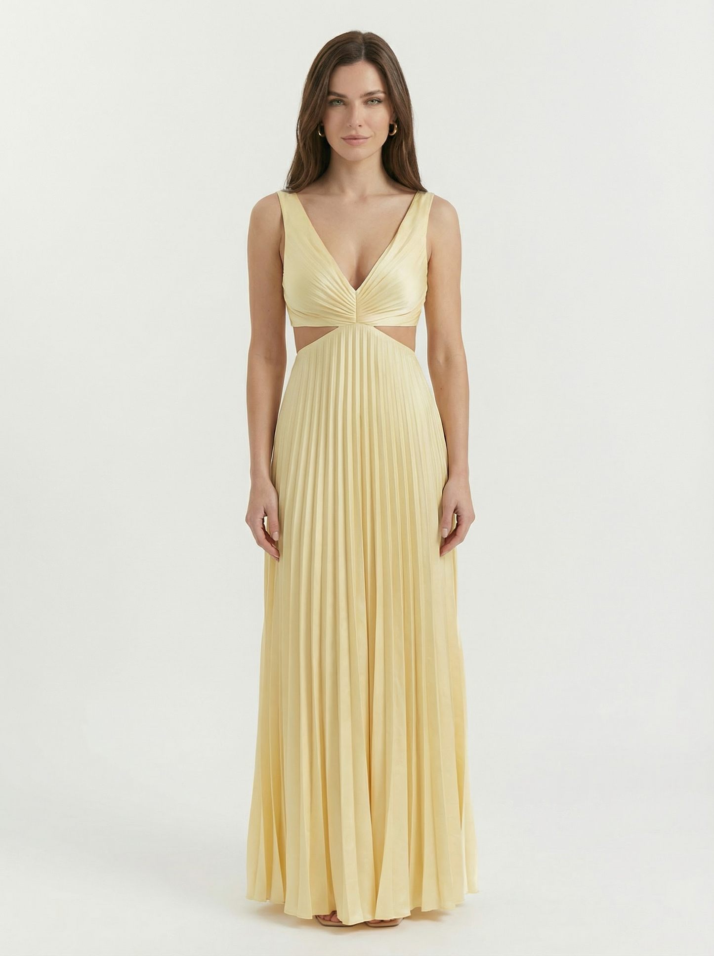 Women's Pleated Maxi Dress