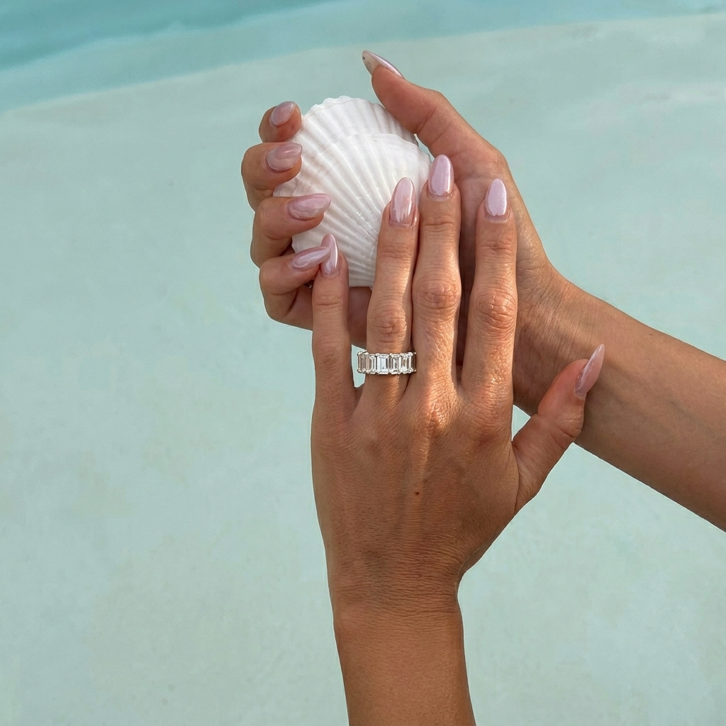 Cubic Ring Gold