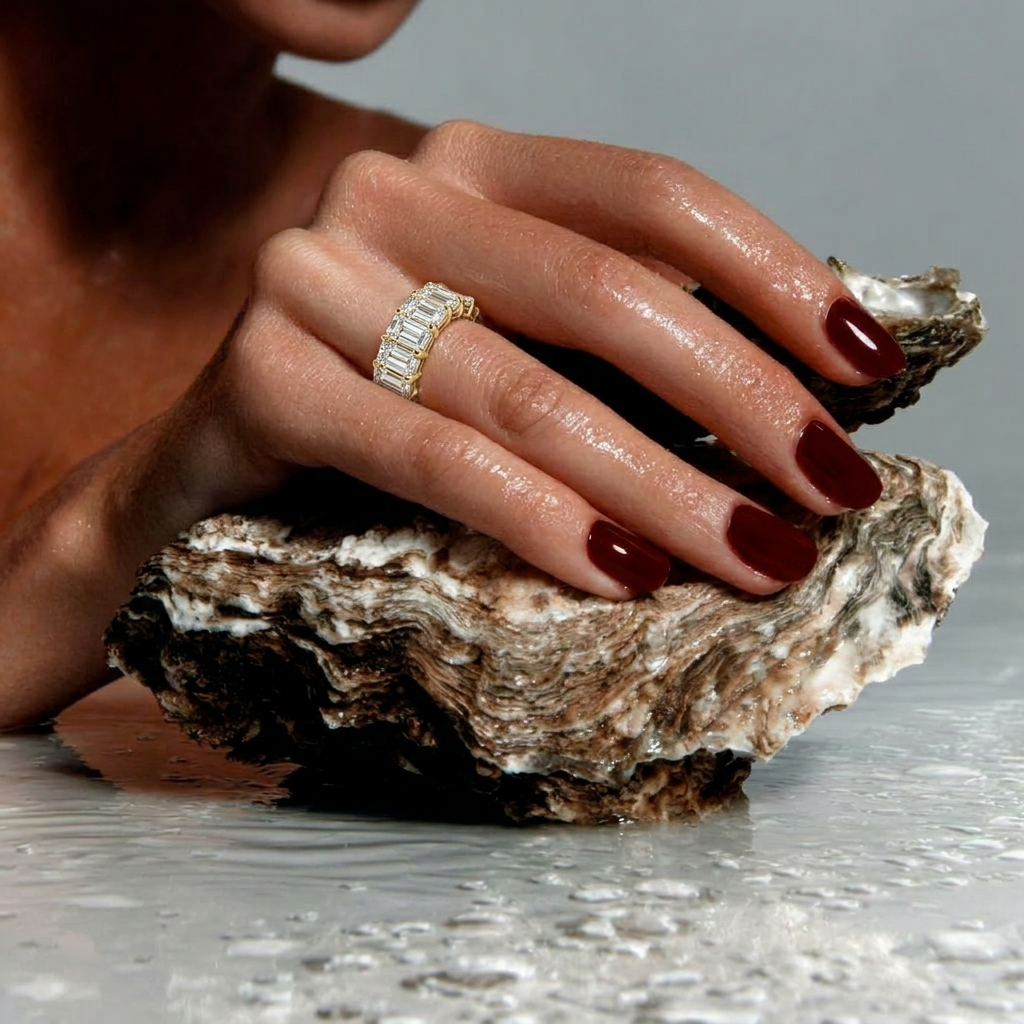 Cubic Ring Gold
